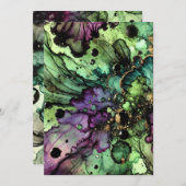 Drukbare Witch's Brew Halloween Alcohol Inkt Kaart (Voorkant / Achterkant)