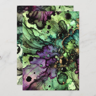 Drukbare Witch's Brew Halloween Alcohol Inkt Kaart