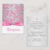 DRUKBEELD - Winter Wonderland Bat Mitzvah Insert Informatiekaartje (Voorkant / Achterkant)