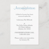 DRUKBEELD - Winter Wonderland Bat Mitzvah Insert Informatiekaartje (Achterkant)