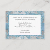 DRUKBEELD - Winter Wonderland Bat Mitzvah Insert Informatiekaartje (Achterkant)