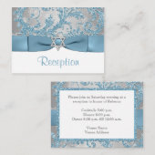 DRUKBEELD - Winter Wonderland Bat Mitzvah Insert Informatiekaartje (Voorkant / Achterkant)