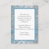 DRUKBEELD - Winter Wonderland Bat Mitzvah Insert Informatiekaartje (Achterkant)