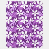 DRUKBlanket VAN DE TIARE (PAARSE) VLUCHT Fleece Deken (Voorkant)