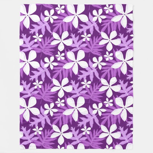 DRUKBlanket VAN DE TIARE (PAARSE) VLUCHT Fleece Deken (Voorkant)