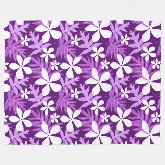 DRUKBlanket VAN DE TIARE (PAARSE) VLUCHT Fleece Deken (Voorkant (Horizontaal))