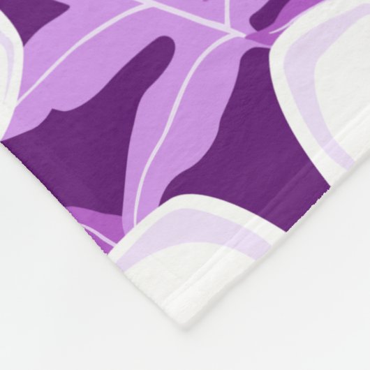 DRUKBlanket VAN DE TIARE (PAARSE) VLUCHT Fleece Deken (Hoek)