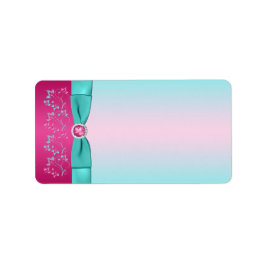 DRUKBLAUW Roze, Aqua Floral Blank Label