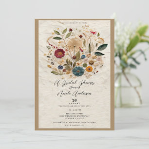 Drukbloemen Tuin Bruid Boho Stijl Kaart