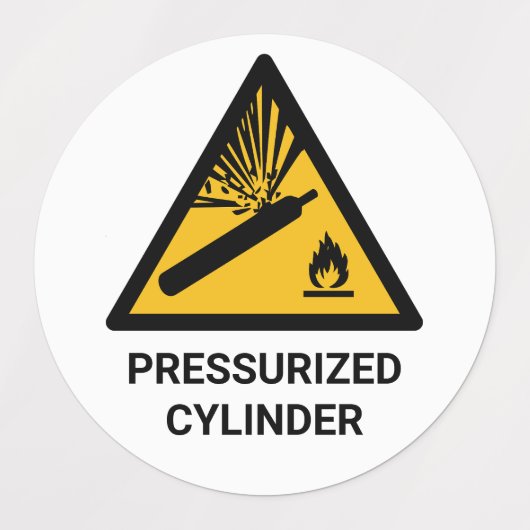 Drukcilinderwaarschuwing, samengeperste houder labels (Design 1)