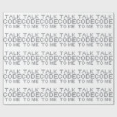 DRUKCODE VOOR MIJ CADEAUPAPIER (Vlak)