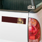DRUKDROOG HORSE, bruin Bumpersticker (Op Truck)