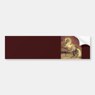 DRUKDROOG HORSE, bruin Bumpersticker