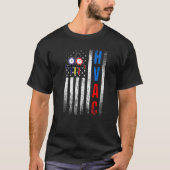 Drukdruk VS HVAC Tech American Flag HVAC T-shirt (Voorkant)