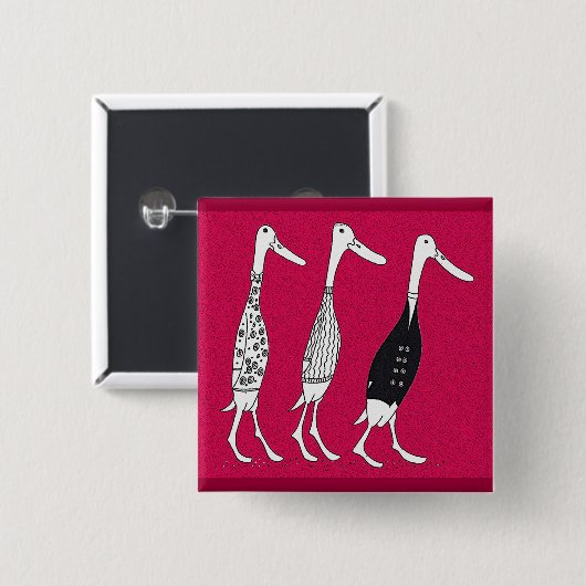Drukeenden Vierkante Button 5,1 Cm (Voorkant /achterkant)