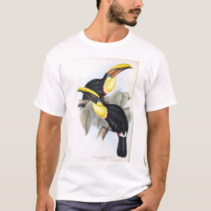 drukgele toucans tropische vogel t-shirt