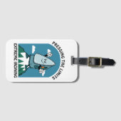 Drukgrenzen Extreme strijken Grappig ijzer Bagagelabel (Voorkant (horizontaal))