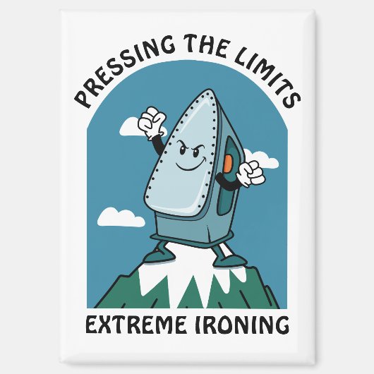 Drukgrenzen Extreme strijken Grappig ijzer Magneet (Voorkant)