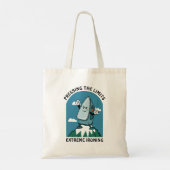 Drukgrenzen Extreme strijken Grappig ijzer Tote Bag (Achterkant)