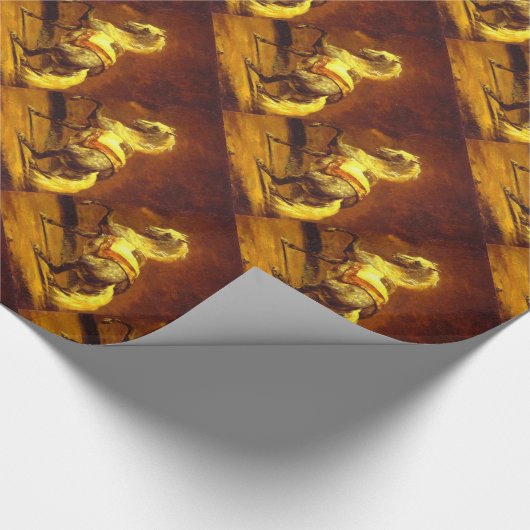 DRUKHOORZUUR, Goudgeel, bruin Cadeaupapier (Hoek)