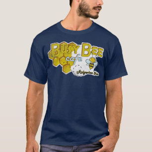 Drukke Bee Cafe uit The Zone verdrietig en vervaag T-shirt