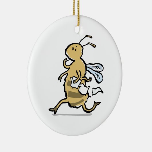 drukke bij keramisch ornament (Rechts)