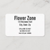 Drukke bij op Paarse distelfoto Visitekaartje (Achterkant)