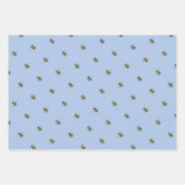 Drukke bij Schattige kleine honingbij koningin bij Inpakpapier Vel (Voorkant)