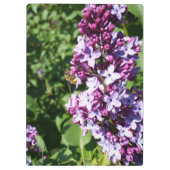 Drukke bijen bouwen grotere bonussen witte bloemen klembord (Achterkant)