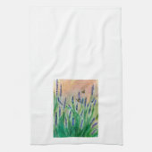 Drukke Bijen op Salvia Theedoek (Verticaal)