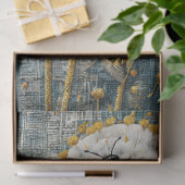 Drukke bijen paardenbloem bos tissuepapier (Geschenk)