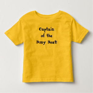 Drukke bootkapitein Schattige Funny Gezegde Kinder Shirts