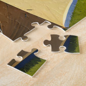 Drukke camping Easy Brain Art Puzzel Foto Puzzels (Zijkant)