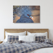 drukke duif canvas afdruk (Insitu (Slaapkamer))