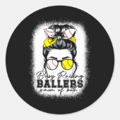 Drukke fokkers verkopen zachte luipaard voor moede ronde sticker (Voorkant)