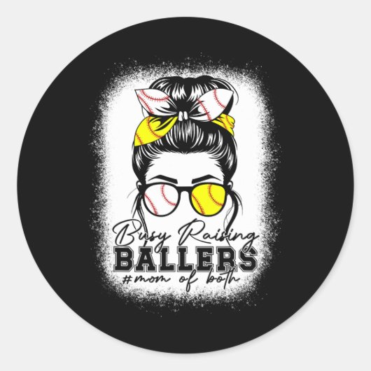 Drukke fokkers verkopen zachte luipaard voor moede ronde sticker (Voorkant)