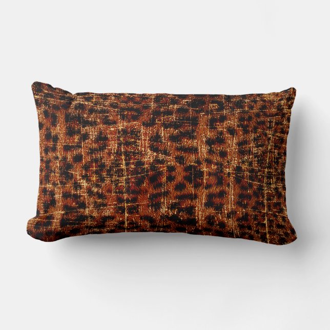  drukke grap Jaguar Animal Print Kussen (Voorkant)