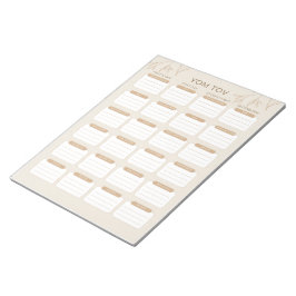 Drukke Joodse Mam's Tom Tov Maaltijdplanner Notitieblok