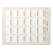 Drukke Joodse Mam's Tom Tov Maaltijdplanner Notitieblok (Voorkant)