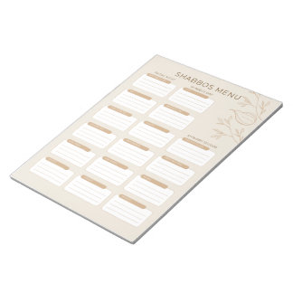 Drukke Joodse Moeder Shabbos Menu Planner 2024 Notitieblok