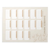 Drukke Joodse Moeder Shabbos Menu Planner 2024 Notitieblok (Voorkant)