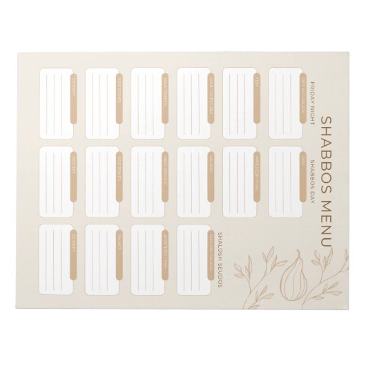 Drukke Joodse Moeder Shabbos Menu Planner 2024 Notitieblok (Voorkant)