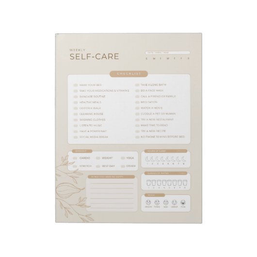Drukke Joodse Moeder Weekly-Self Care Planner 2024 Notitieblok (Linkerzijde)