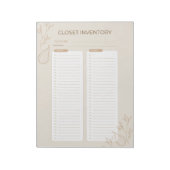 Drukke Joodse Moeder's Kast Inventaris Checklist 2 Notitieblok (Linkerzijde)