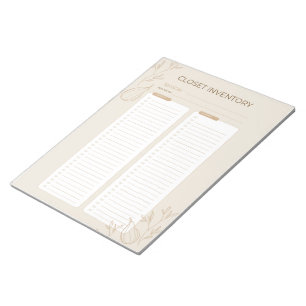 Drukke Joodse Moeder's Kast Inventaris Checklist 2 Notitieblok
