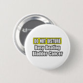Drukke kloppend blaaskanker ronde button 5,7 cm (Voorkant /achterkant)