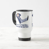 Drukke Man Humor Reisbeker (Voorkant links)
