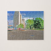 Drukke middag in Chicago Legpuzzel (Horizontaal)