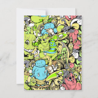 drukke monsters kleurrijk