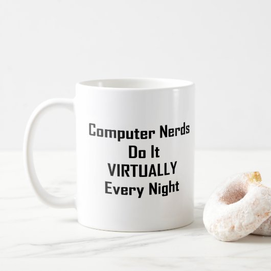 Drukke nerds koffiemok (Met donut)